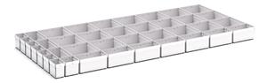39 Compartment Box Kit 75+mm High x 1600W x 650D drawer Bott Drawer Cabinets 1300 x 650 for your Workshop or Lab 26/43020784 Cubio Plastic Box Kit EKK 136100 39 Comp.jpg